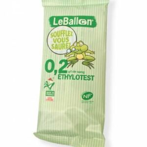 Éthylotest chimique 0,2 g/L jeune conducteur — Le Ballon NF