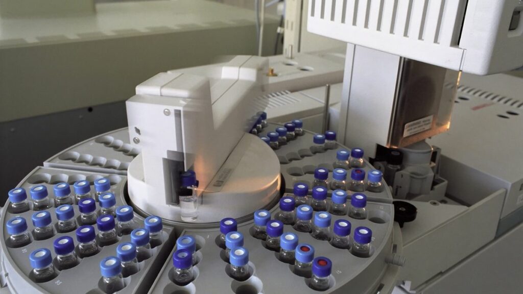 Analyse d'échantillon en laboratoire de toxicologie